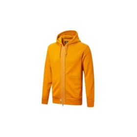 All-zipper Sports Casual HoodedShirts Unisex Orange