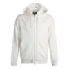 All-zipper Sports Casual HoodedShirts Unisex White