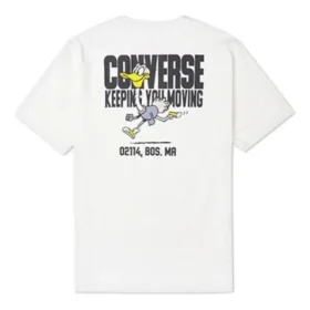 Alphabet Cartoon Printing Sports Short Sleeve White