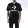 Alphabet Logo Printing Round Neck Short Sleeve Black