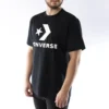 Alphabet Logo Printing Round Neck Short Sleeve Black