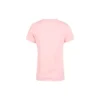 Alphabet Pattern Printing Round Neck Short Sleeve Pink