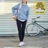 Alphabet Printing Sports Retro Blue
