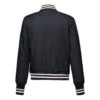 Baseball Jacket Asia Sizing “Black White”