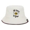 Be Nice Chambray Bucket Hat “Egret”