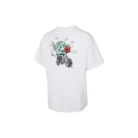 Biking World Tee Asia Sizing “White”