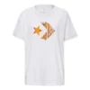 Canvas Shoes Logo Print Short-Sleeved White