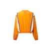 Capsule Series Contrast Color Stitching Round Neck Pullover Orange