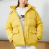 Cargo Hooded Down Jacket Asia Sizing “Yellow”