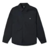 Carpenter Pocket Button Down Long Sleeve Shirt Asia Sizing “Black”