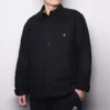 Carpenter Pocket Button Down Long Sleeve Shirt Asia Sizing “Black”