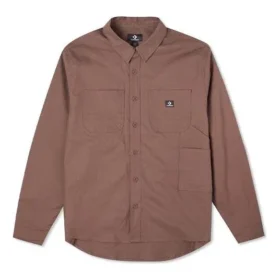 Carpenter Pocket Button Down Long Sleeve Shirt Asia Sizing “Brazil Nut”