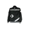 Casual Sports Logo Hooded Jacket Black