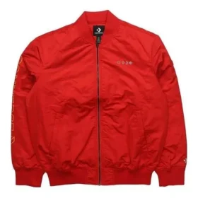 Casual Sports Short Stand Collar Jacket Asia Sizing “Red”