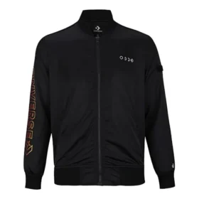 Casual Sports Stand Collar Baseball Jacket Asia Sizing “Black”