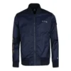 Casual Sports Stand Collar Baseball Jacket Asia Sizing “Navy”