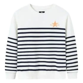Casual Stripe Crew Sweater Asia Sizing “White Black”