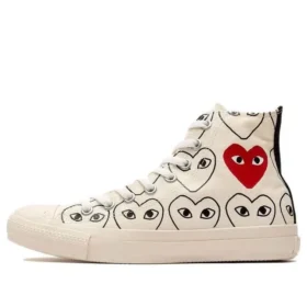CDG x Converse Chuck Taylor All Star Multi Heart “Ivory Black”