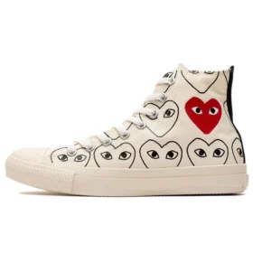 CDG x Converse Chuck Taylor All Star Multi Heart “Ivory Black”
