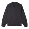 Chest Pocket Washed Jacket Couple Style Black