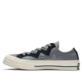Chuck 1970s Leather Low Top Grey Black