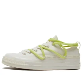 Chuck 70 Double Laces ” White Green”