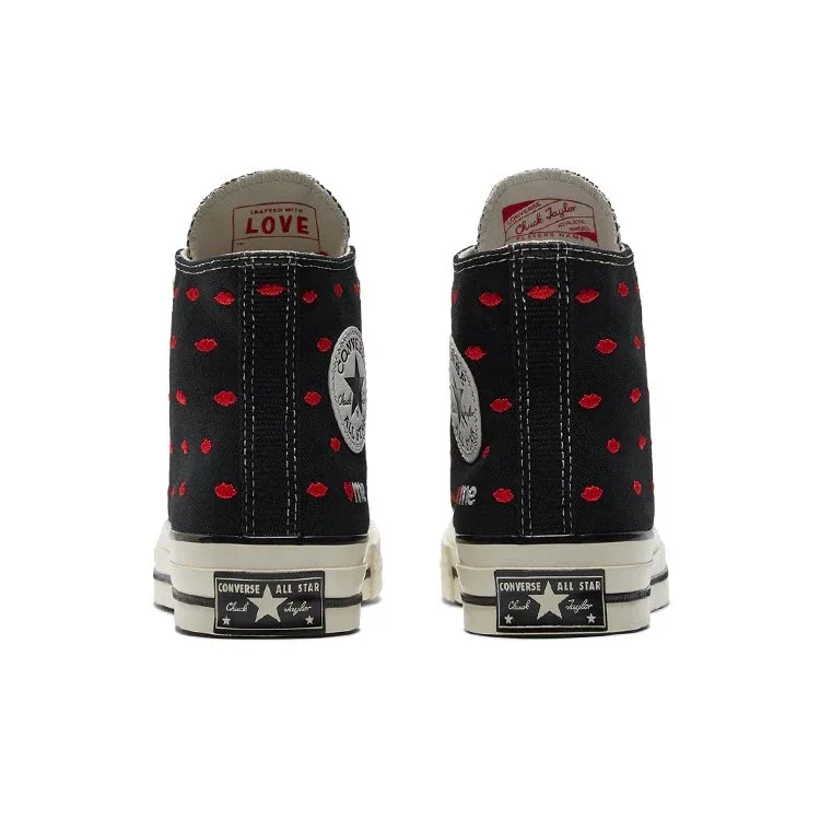 Chuck 70 Embroidered Lips High “Love Me – Black” Chuck 70 Embroidered Lips High “Love Me – Black”