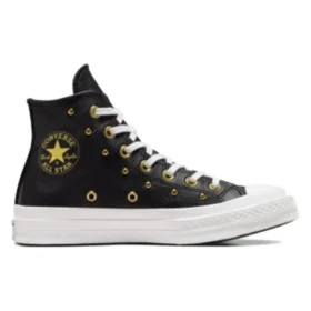 Chuck 70 Hi “Black White Gold Metallic”