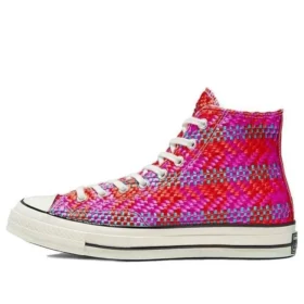 Chuck 70 Hi “Culture Weave – Red Pink”