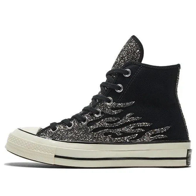 Chuck 70 High “Archival Glitter Flame – Black Egret” Chuck 70 High “Archival Glitter Flame – Black Egret”