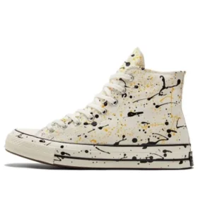 Chuck 70 High “Archive Paint Splatter – Egret”
