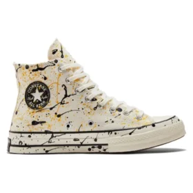 Chuck 70 High “Archive Paint Splatter – Egret”