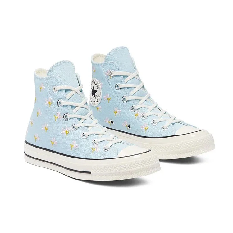 Chuck 70 High “Embroidered Floral Print – Chambray Blue” Chuck 70 High “Embroidered Floral Print – Chambray Blue”