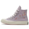 Chuck 70 High “Embroidered Floral Print – Pale Amethyst”
