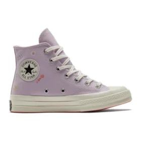 Chuck 70 High “Embroidered Floral Print – Pale Amethyst”