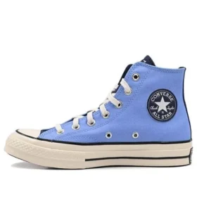 Chuck 70 High Letterman “Lt. Blue Navy Egret”
