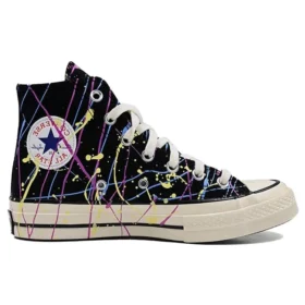 Chuck 70 High “Paint Splatter – Black”