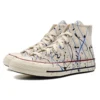 Chuck 70 High “Paint Splatter – Egret”