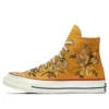 Chuck 70 High “Parkway Floral Embroidery – Turmeric Gold”
