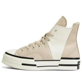 Chuck 70 High Plus “Logo Collage – Beach Stone”