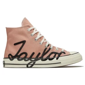 Chuck 70 High “Scripted Signature Print – Rose Gold”