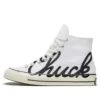 Chuck 70 High “Scripted Signature Print – White Egret”