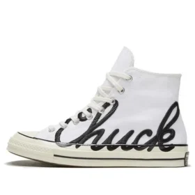 Chuck 70 High “Scripted Signature Print – White Egret”