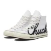 Chuck 70 High “Scripted Signature Print – White Egret”