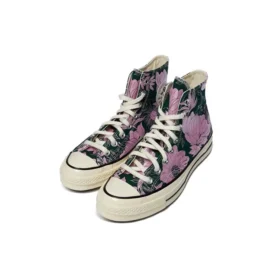 Chuck 70 High “Vintage Floral – Midnight Pink Glaze”