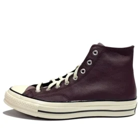 Chuck 70 Leather High “Colorblock – Black Currant”