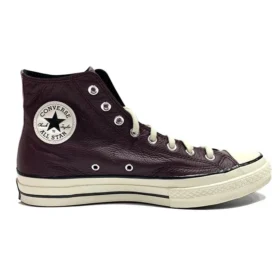 Chuck 70 Leather High “Colorblock – Black Currant”