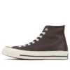 Chuck 70 Leather High “Colorblock – Dark Root Brown”