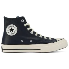 Chuck 70 Leather High “Colorblock – Obsidian Blue”
