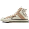 Chuck 70 Leather Overlay High “Egret Champagne Tan”